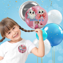 Schaltfläche für das Party des niedlichen Pastell-