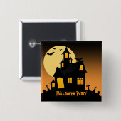 Schaltfläche für das Spuk Haus-Halloween-Party Button (Vorne & Hinten)