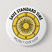 Schaltfläche für das SST-Logo "Protect Our Sleep" Button (Vorderseite)