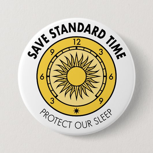 Schaltfläche für das SST-Logo "Protect Our Sleep" Button (Vorderseite)