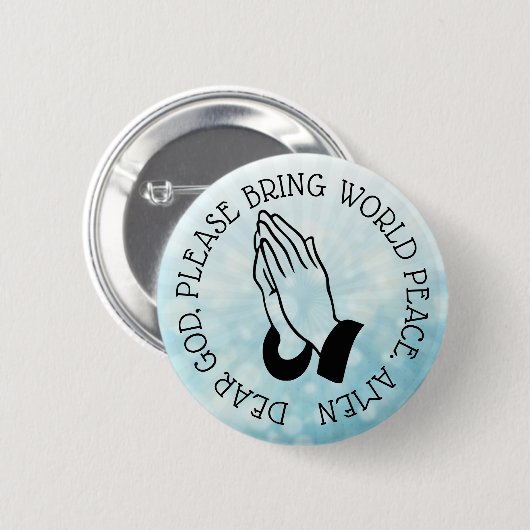 Schaltfläche für das Weltfriedenspräsidenten Button (Vorne & Hinten)