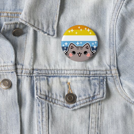 Schaltfläche für den AroAce LGBT-Pride-Flaggenkata Button (Beispiel)