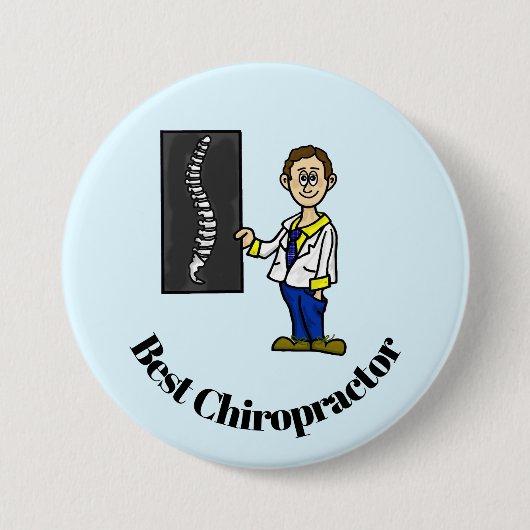 Schaltfläche für den besten männlichen Chiroprakto Button (Vorderseite)