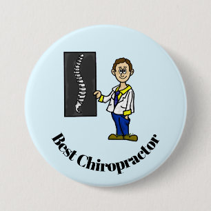 Schaltfläche für den besten männlichen Chiroprakto Button