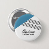 Schaltfläche für den blauen Abschluss des geometri Button (Vorne & Hinten)