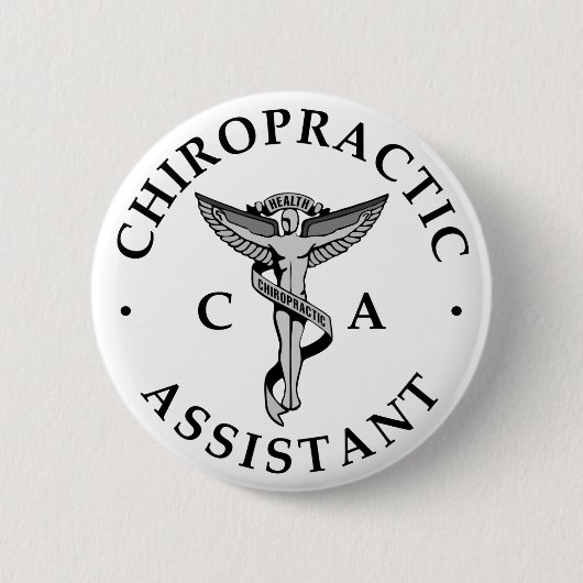 Schaltfläche für den Chiropraktischen Assistenten Button (Vorderseite)