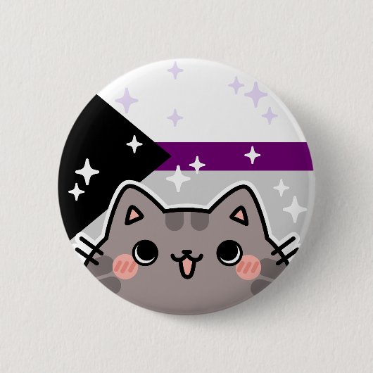 Schaltfläche für den Flag "Demisexual LGBT Pride" Button (Vorderseite)