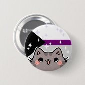 Schaltfläche für den Flag "Demisexual LGBT Pride" Button (Vorne & Hinten)