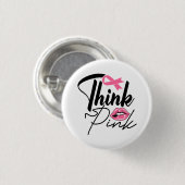 Schaltfläche für den Kampf gegen den rosa Ribbon-Ü Button (Vorne & Hinten)