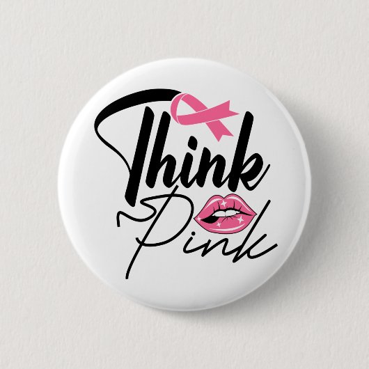 Schaltfläche für den Kampf gegen den rosa Ribbon-Ü Button (Vorderseite)
