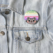 Schaltfläche für den LGBT-Prix-Katze für Genderfae Button (Beispiel)