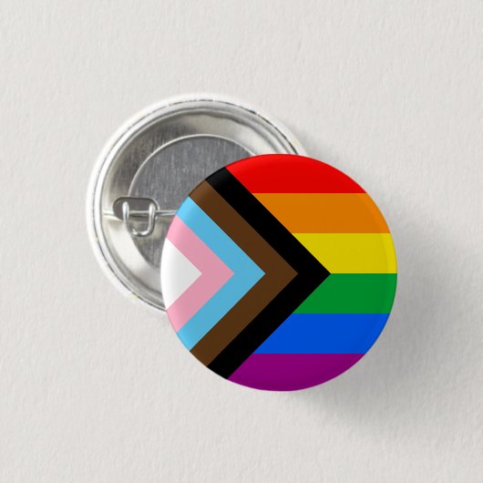 Schaltfläche für den LGBTQ+-Fortschrittsstolz Button (Vorne & Hinten)