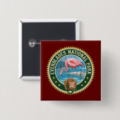 Schaltfläche für den Nationalpark Everglades Button (Vorne & Hinten)