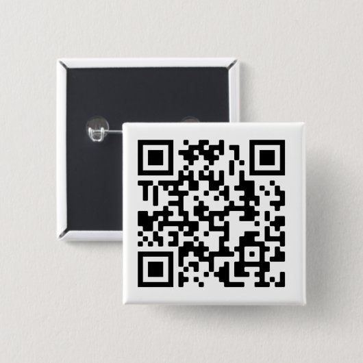 Schaltfläche für den QR-Code-Entwurfsplatz Button (Vorne & Hinten)