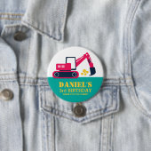 Schaltfläche für den rosa blauen Cartoon-Kindergeb Button (Beispiel)