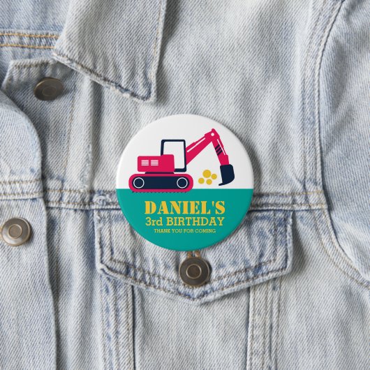 Schaltfläche für den rosa blauen Cartoon-Kindergeb Button (Beispiel)