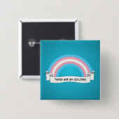 Schaltfläche für den Transgender-Regenbogen-Stolz Button (Vorne & Hinten)