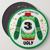 Schaltfläche für den Ugy Sweater Contest Button (Vorne & Hinten)