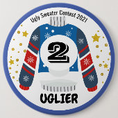 Schaltfläche für den Ugy Sweater Contest Button (Vorderseite)