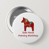 Schaltfläche für den Workshop "Dala Horse Painting Button (Vorne & Hinten)