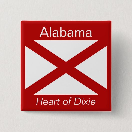 Schaltfläche für die Alabaman-Flagge Button (Vorderseite)