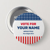 Schaltfläche für die benutzerdefinierte Wahlkampag Button (Vorne & Hinten)