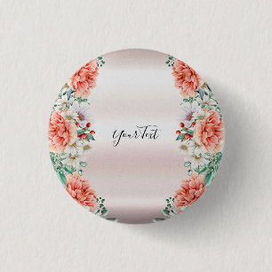 Schaltfläche für die Blume Wasserfarbe Button