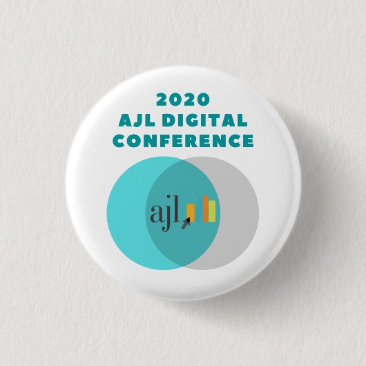Schaltfläche für die digitale Konferenz 2020 von A Button (Vorderseite)