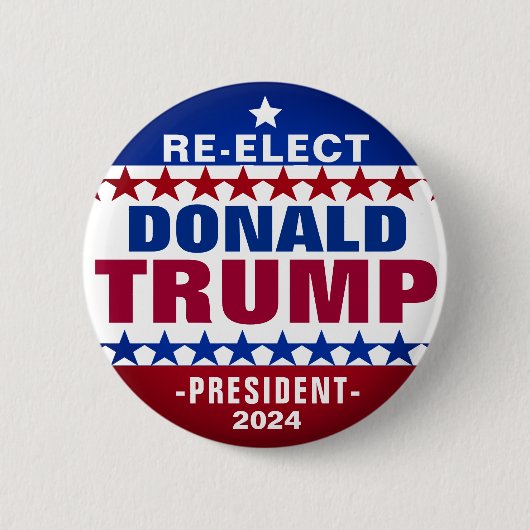 Schaltfläche für die erneute Wahl von DONALD TRUMP Button (Vorderseite)