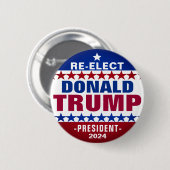 Schaltfläche für die erneute Wahl von DONALD TRUMP Button (Vorne & Hinten)