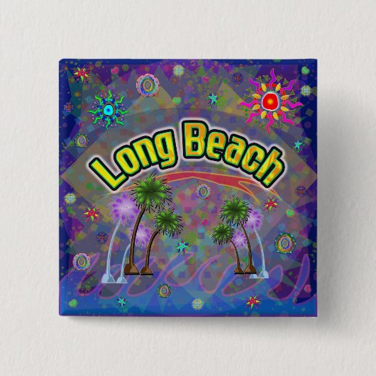 Schaltfläche für die Fahrt mit Long Beach Noble Button (Vorderseite)