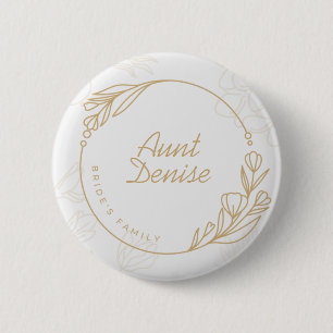 Schaltfläche für die Familie der einfachen Blumenb Button