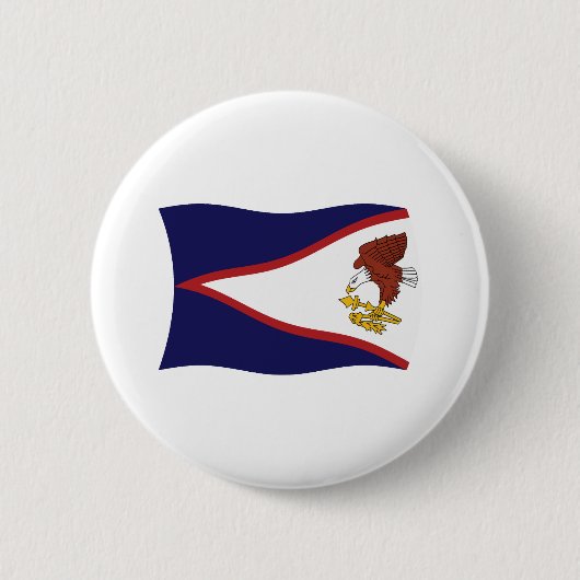 Schaltfläche für die Flagge Amerikas in Samoa Button (Vorderseite)
