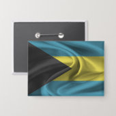 Schaltfläche für die Flagge Bahamas Button (Vorderseite/Rückseite)