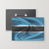 Schaltfläche für die Flagge Botswanas Button (Vorderseite/Rückseite)