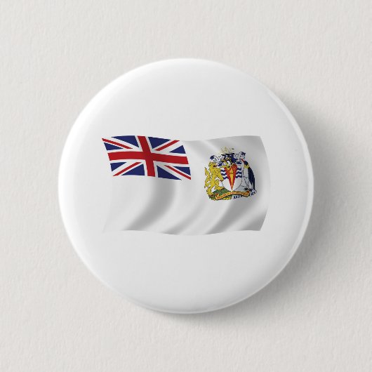 Schaltfläche für die Flagge der britischen Antarkt Button (Vorderseite)