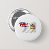 Schaltfläche für die Flagge der britischen Antarkt Button (Vorne & Hinten)