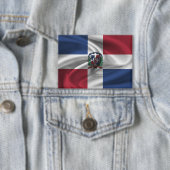 Schaltfläche für die Flagge der Dominikanischen Re Button (Insitu)