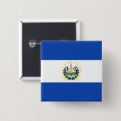 Schaltfläche für die Flagge El Salvador Button (Vorne & Hinten)