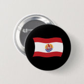 Schaltfläche für die Flagge Französisch-Polynesien Button (Vorne & Hinten)