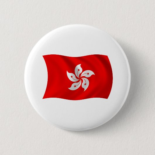Schaltfläche für die Flagge Hongkongs Button (Vorderseite)