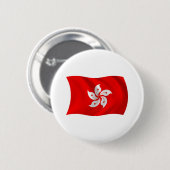Schaltfläche für die Flagge Hongkongs Button (Vorne & Hinten)