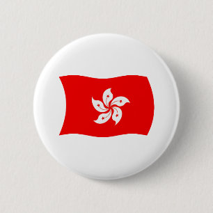 Schaltfläche für die Flagge Hongkongs Button