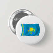 Schaltfläche für die Flagge Kasachstans Button (Vorne & Hinten)