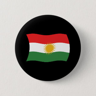 Schaltfläche für die Flagge Kurdistans Button