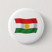 Schaltfläche für die Flagge Kurdistans Button (Vorderseite)