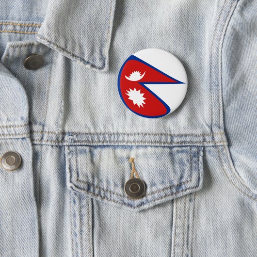 Schaltfläche für die Flagge Nepals Button (Beispiel)