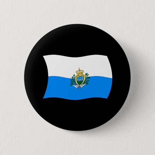 Schaltfläche für die Flagge San Marino Button (Vorderseite)