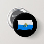 Schaltfläche für die Flagge San Marino Button (Vorne & Hinten)