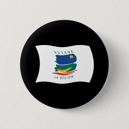 Schaltfläche für die Flagge von Französisch-Guayan Button (Vorderseite)